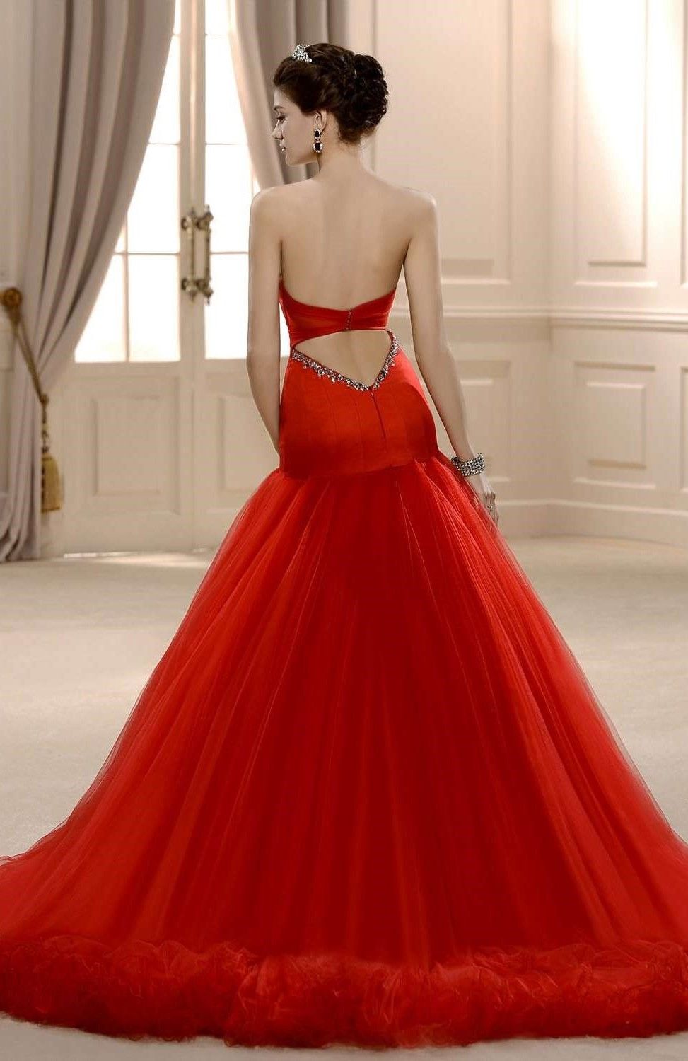 vestidos de novia rojos